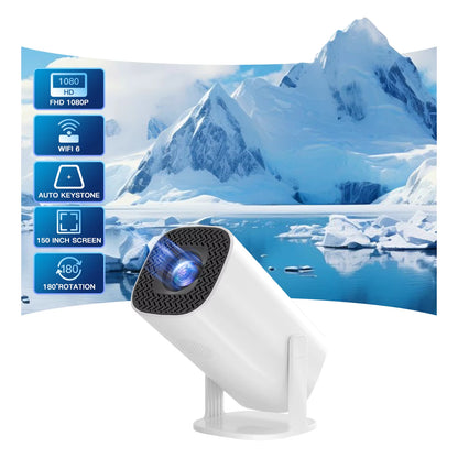 Android 11 Projector 720P Smart Mini Portable Projector with Wifi6 Bluetooth Home Theater Outdoor Portable Projector