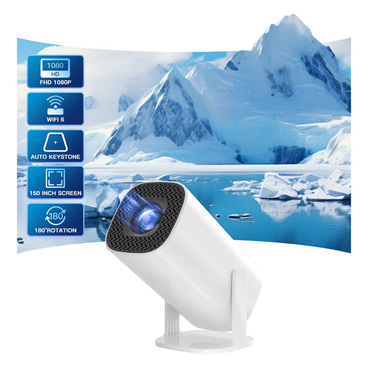 Android 11 Projector 720P Smart Mini Portable Projector with Wifi6 Bluetooth Home Theater Outdoor Portable Projector