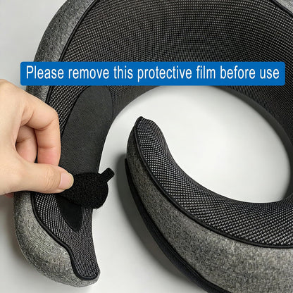 Travel Pillow, Neck Pillow for Airplane, Ergonomic Memory Foam Travel Neck Pillow for Airplanes, Comfortable Flight Pillow for Long Flights & Sleeping
